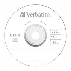 CD-R Verbatim/50ks 52x (700MB, 80 min) ve fólii