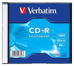 CD-R Verbatim 52x (700MB, 80 min) slim box