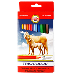 Pastelky 3144/24ks trojhranné silné KOH-I-NOOR